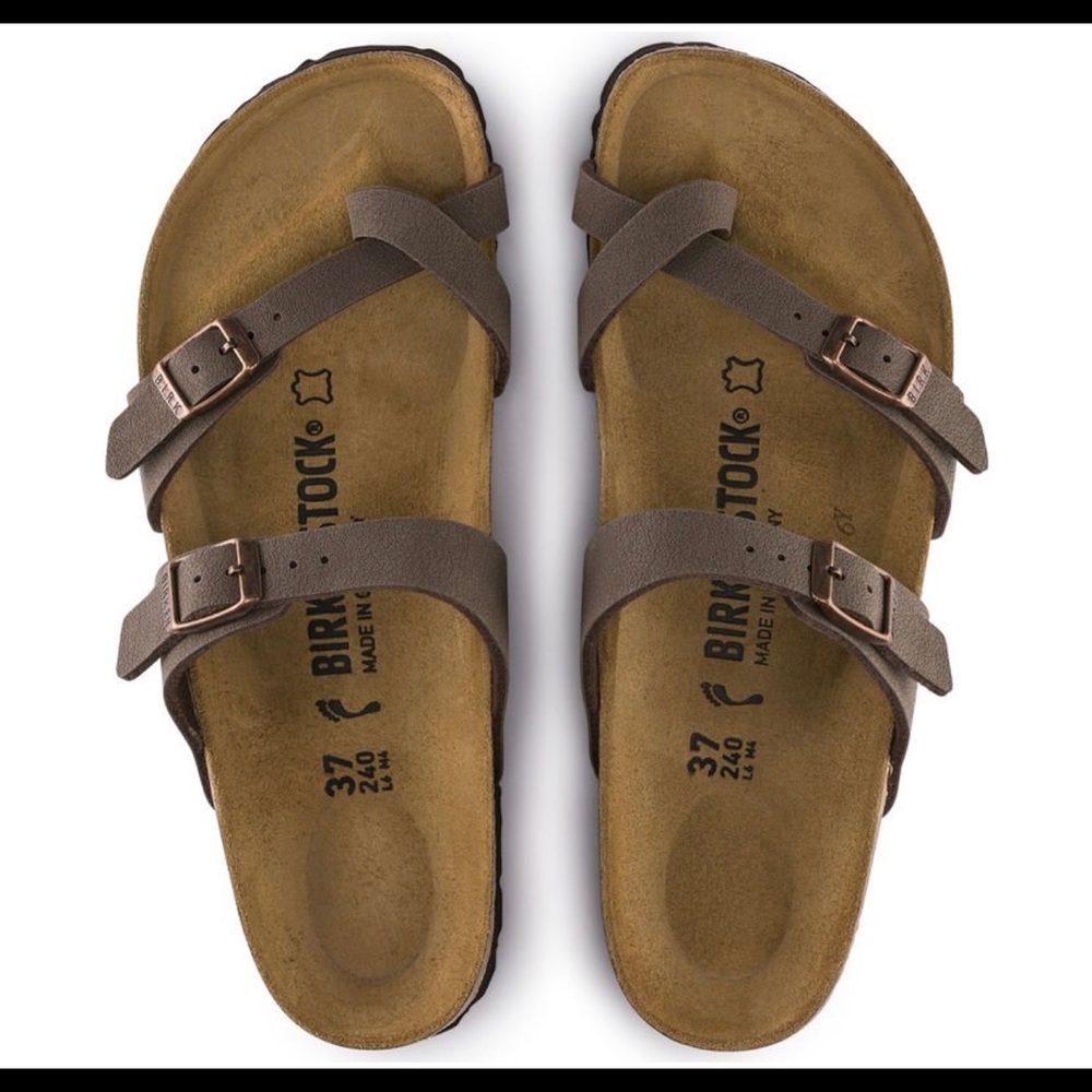 Two strap thong style Birkenstock’s